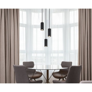 Lustra suspendata cu 3 Spoturi metal negru JAMES 249012 universul-luminii.ro