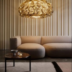 Lustra suspendata design Art Deco realizata manual Quantica 120cm 246962 universul-luminii.ro