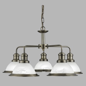 Lustra suspendata design clasic Bistro 5L alama antique 1595-5AB SRT 74042 universul-luminii.ro