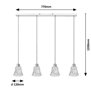 Lustra suspendata design clasic Hestia 5303 RX - Img 2