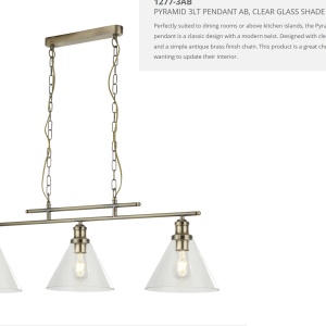 Lustra suspendata design clasic Pyramid alama antique 1277-3AB SRT 577312 universul-luminii.ro