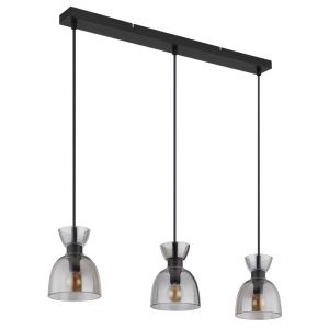 Lustra suspendata design decorativ MASSEY fumuriu 15769S-3 GL 172372 universul-luminii.ro