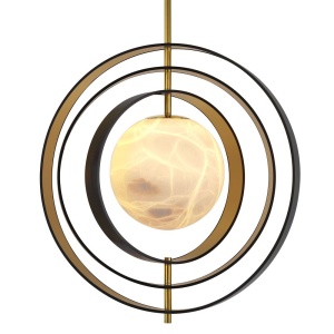 Lustra suspendata design LUX Pearl, auriu 115029 HZ 197582 universul-luminii.ro