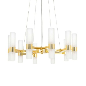 Lustra suspendata design minimalist Tub 10 auriu