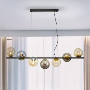 Lustra suspendata design modern Inoa fumuriu/chihlimbar 142722 universul-luminii.ro