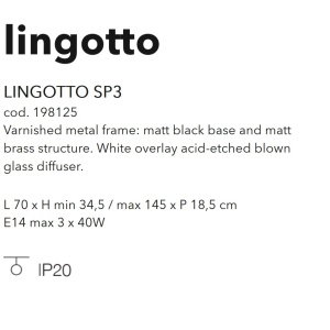 Lustra suspendata design modern Lingotto SP3 198125 72122 universul-luminii.ro