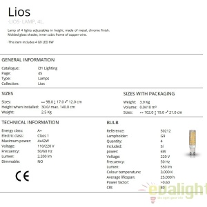 Lustra suspendata design modern Lios SV-867012 - Img 3