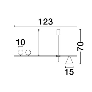 Lustra suspendata design modern minimalist SWAY - Img 5