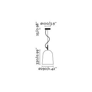Lustra suspendata design modern Studio 290 alb - Img 4