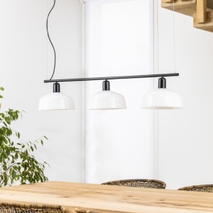 Lustra suspendata design modern TATAWIN alb - Img 4