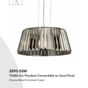 Lustra suspendata design modern Tiara 5L 140502 universul-luminii.ro