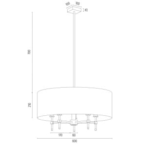 Lustra suspendata eleganta ABBANO negru 107842 universul-luminii.ro