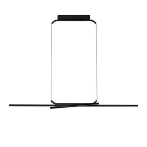 Lustra suspendata LED CCT design modern AKRO negru