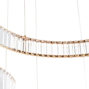 Lustra suspendata LED design ambiental Ring 3B auriu - Img 9