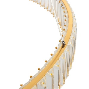 Lustra suspendata LED design ambiental Ring TRIPLES auriu - Img 8