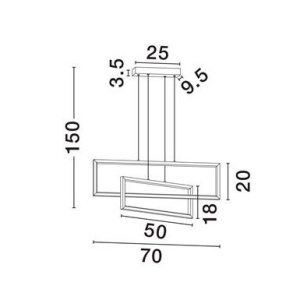 Lustra suspendata LED design modern Alis - Img 2