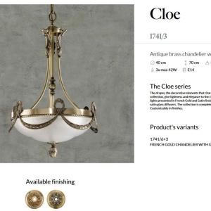 Lustra suspendata LUX design clasic realizata manual Cloe - Img 4