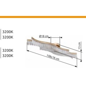 Lustra suspendata, Metal Auriu Mat, Cristale Acrilice, JULIET 67348HG GL 247302 universul-luminii.ro