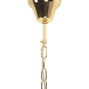 Lustra suspendata metal auriu si sticla LUMA 80 600082 universul-luminii.ro