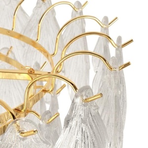 Lustra suspendata metal auriu si sticla SCARLETT 80 599992 universul-luminii.ro