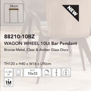 Lustra suspendata moderna design deosebit Wagon Wheel 10Lt 134262 universul-luminii.ro
