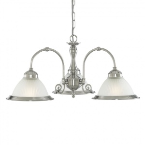 Lustra suspendata stil clasic American Diner 3L argintiu 1043-3 SRT