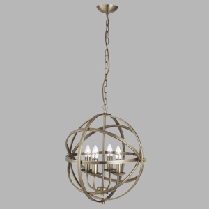 Lustra suspendata stil traditional Orbit alama antic 2474-4AB SRT 74312 universul-luminii.ro