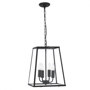 Lustra suspendata stil traditional Voyager neagra 5614BK SRT