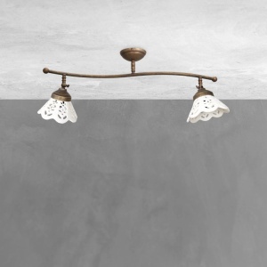 Lustra tavan cu 2 abajure din ceramica directionabile Vintage Soul - Img 2