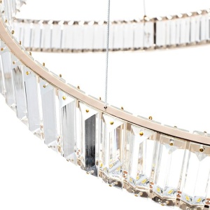 Lustra XXL suspendata LED design ambiental Ring LINE 8 auriu 222222 universul-luminii.ro