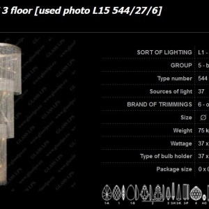 Lustra XXXL cristal Bohemia L15 544/37/6 183222 universul-luminii.ro