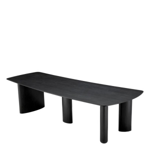 Masa design LUX Bergman L Charcoal grey, 300x120cm - Img 7