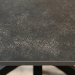 Masa dining cu blat ceramic GALAXIE gri 160x90cm - Img 6