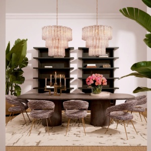 Masa dining deosebita design LUX Glenmont 300x120cm - Img 2