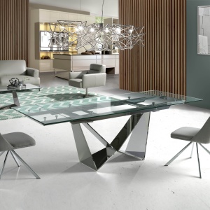 Masa dining extensibila design ultra-modern Sonia, 160-220x90cm AC-CT2302 - Img 7