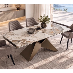 Masa Extensibila cu Blat Ceramic Pandora, DIAMOND 180-260cm
