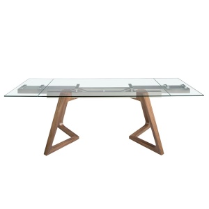 Masa extensibila deosebita design LUX Glass 160-240x90cm - Img 6
