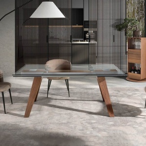 Masa extensibila deosebita design LUX Glass 180-270cm - Img 10