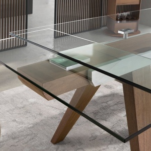 Masa extensibila deosebita design LUX Glass 180-270cm - Img 3