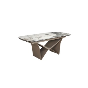 Masa extensibila deosebita design LUX Marble 200-290x100cm - Img 9