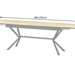Masa extensibila GRANDEZZA 180-270cm stejar natural - Img 6