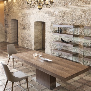 Masa extensibila Walnut, 180-240x100cm AC-LE025 - Img 5
