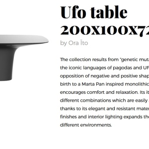 Masa exterior / interior design modern premium UFO - Img 3