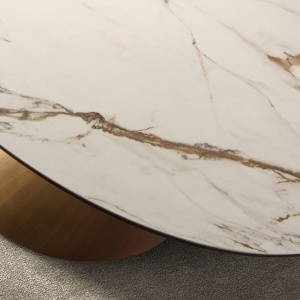 Masa ovala design LUX Marble 110x240cm - Img 6