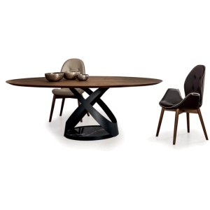 Masa ovala eleganta design LUX Capri 220x120cm - Img 4
