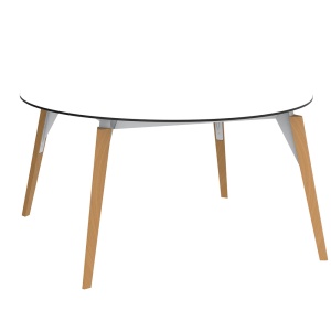 Masa rotunda design modern premium FAZ WOOD, 140cm 54324 - Img 2