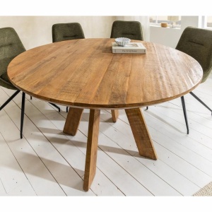 Masa rotunda din lemn de mango ART WOOD 140cm
