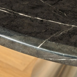 Masa Rotunda, Metal, Argintiu, Marmura Optic, ELEGANCIA 130cm, A-45899 VC - Img 11