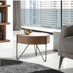 Masuta auxiliara deosebita design LUX Walnut-Marble
