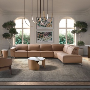 Masuta auxiliara design LUX Porcelain Marble 50cm - Img 6
